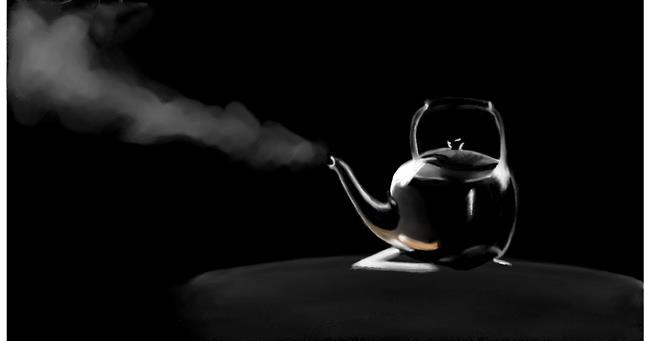 Drawing of Teapot by Chaching