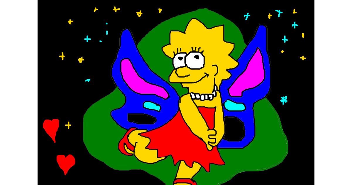 Drawing of Lisa Simpson by Jimmah