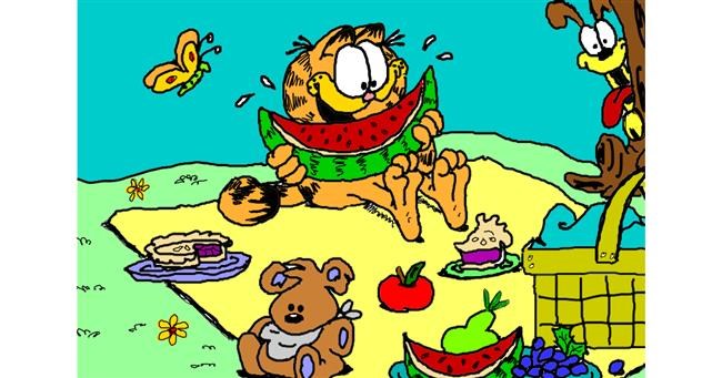 Drawing of Picnic by InessaC