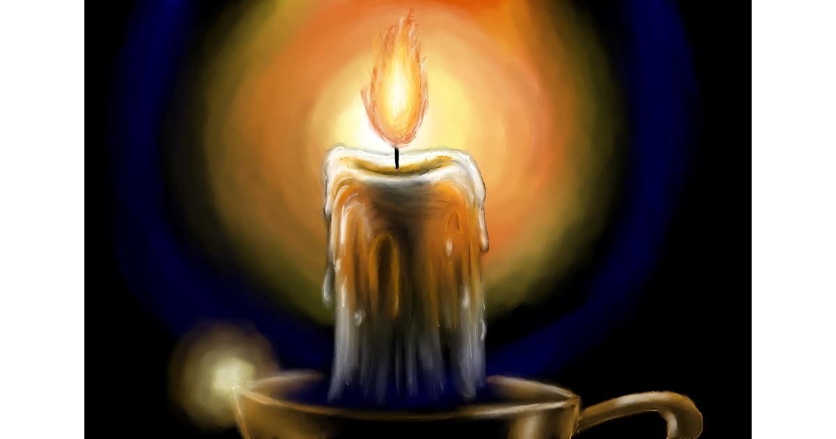 Drawing of Candle by Wizard