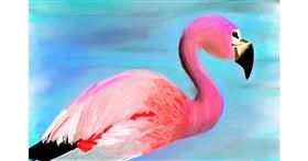 Flamingo-Zeichnung von Rak