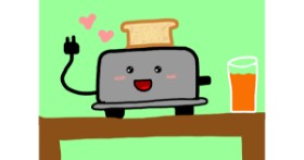 Drawing of Toaster by Mackanilla