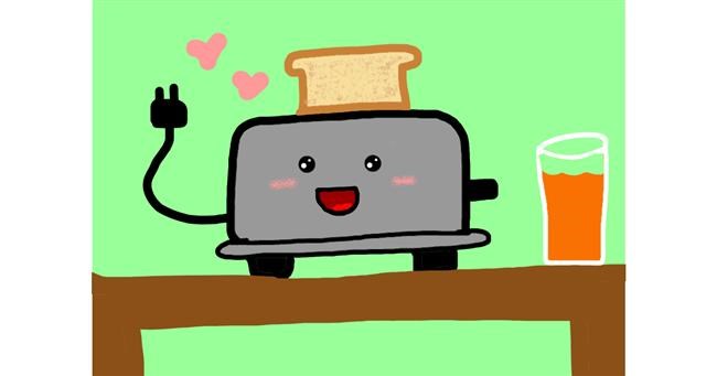 Drawing of Toaster by Mackanilla