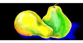 Drawing of Pear by Kim
