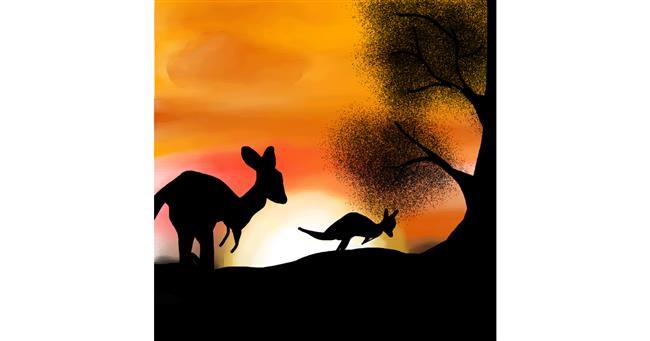 Känguru-Zeichnung von Unknown