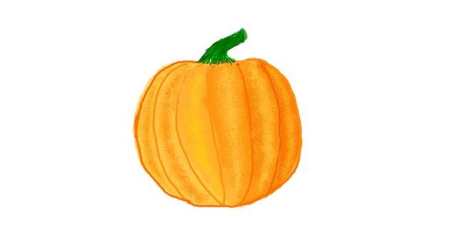 Drawing of Pumpkin by coconut