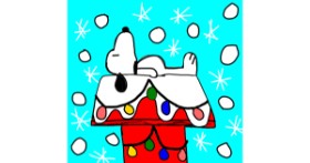 Drawing of Snowflake by Lil