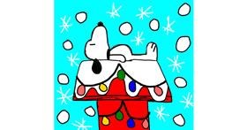 Schneeflocke-Zeichnung von Lil