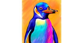 Drawing of Penguin by GreyhoundMama