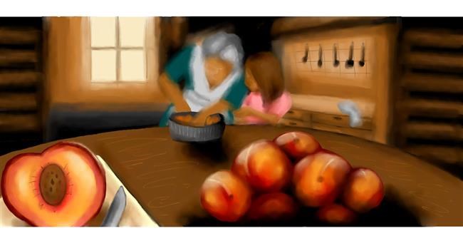 Drawing of Peach by Yukhei