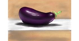 Drawing of Eggplant by Wizard