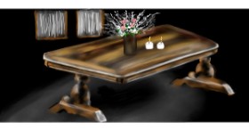 Drawing of Table by Çhåching