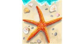 Drawing of Starfish by GreyhoundMama