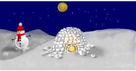 Iglu-Zeichnung von Eclat de Lune