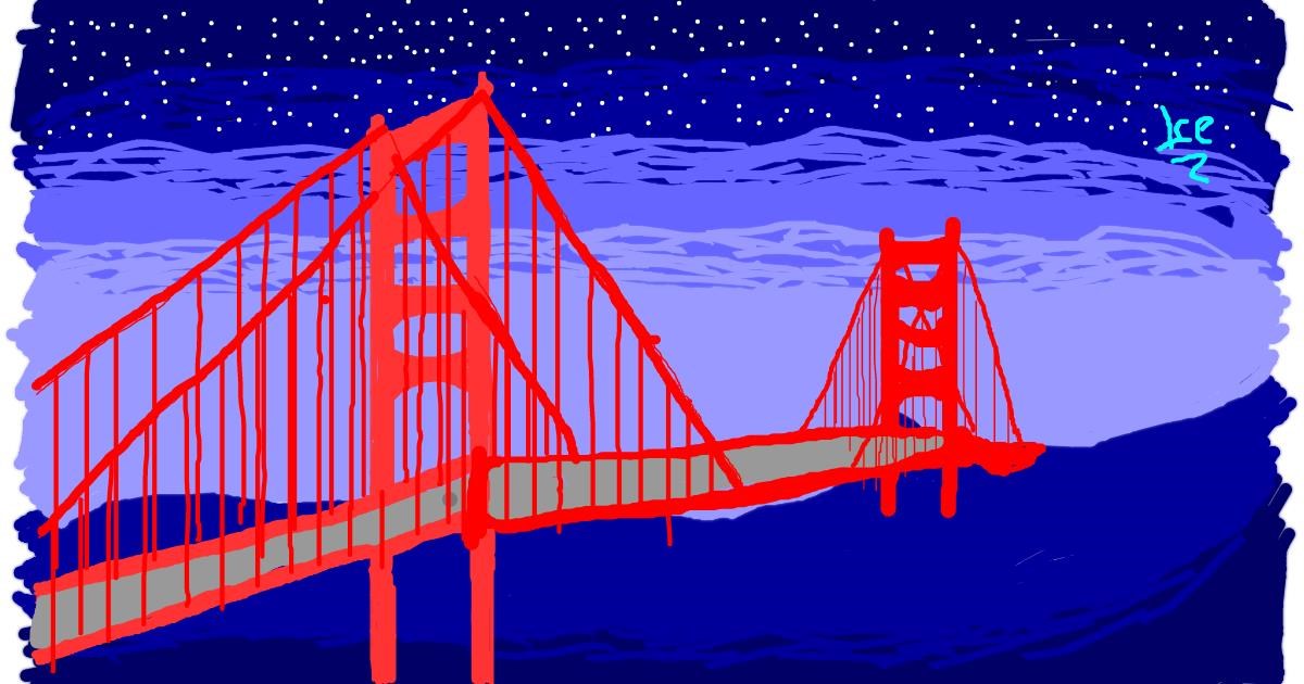 Drawing of Bridge by IceSleep