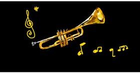 Drawing of Trumpet by Eclat de Lune
