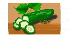 Drawing of Cucumber by DebbyLee