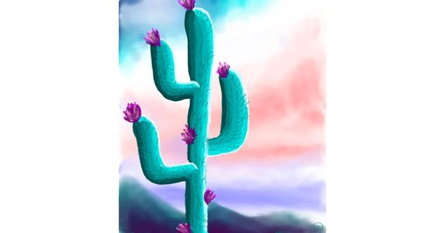 Drawing of Cactus by 🌌Mom💕E🌌