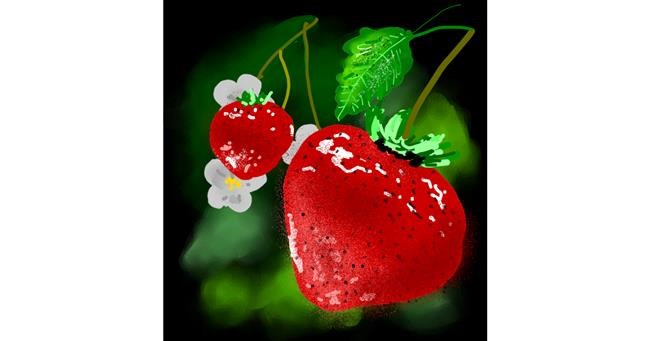 Erdbeere-Zeichnung von Eclat de Lune
