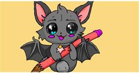 Drawing of Bat by InessA