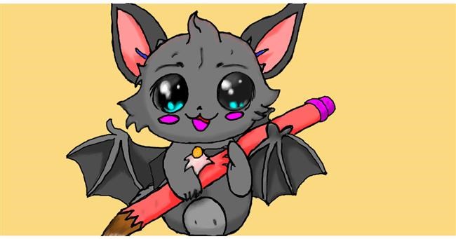 Drawing of Bat by InessA