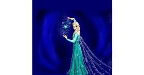 Drawing of Elsa (Disney) by Andromeda