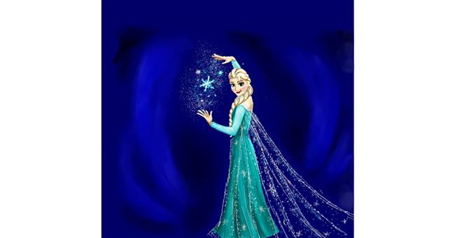 Elsa (Disney)-Zeichnung von Andromeda