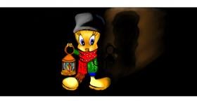 Drawing of Tweety Bird by Chaching