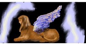 Drawing of Sphinx by Maya