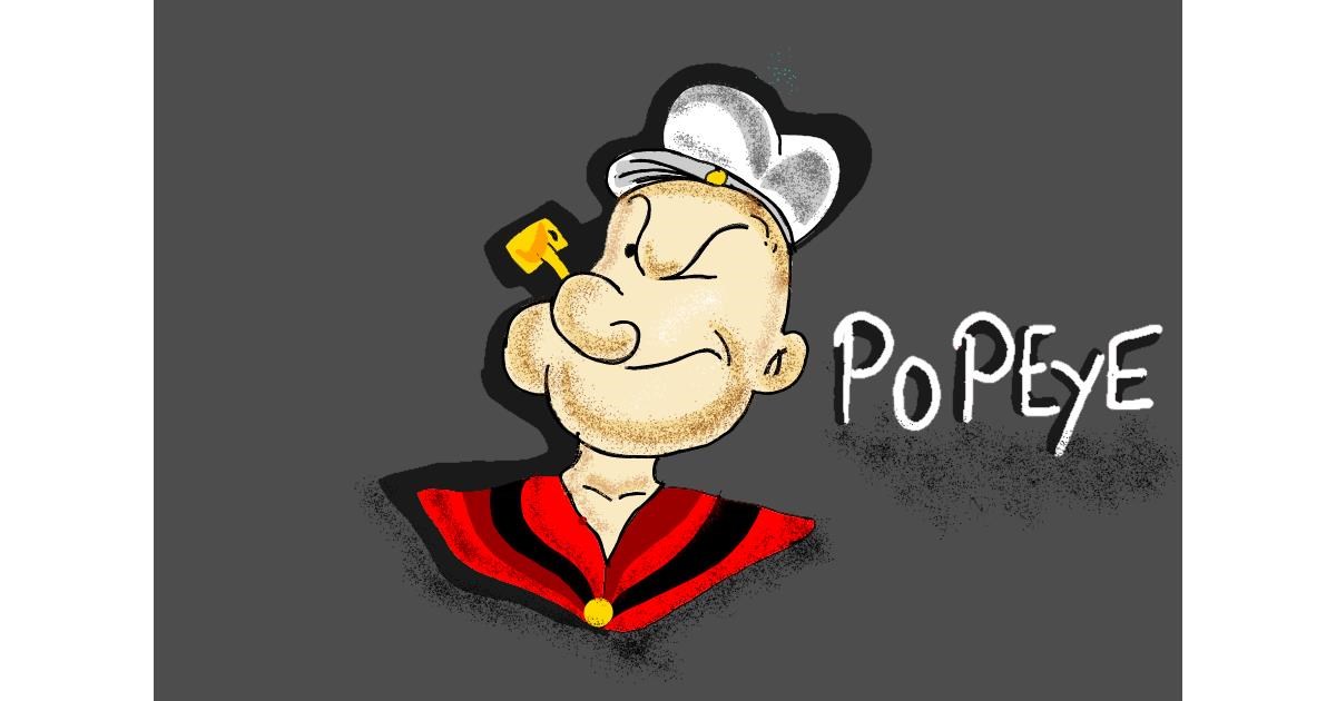 Drawing of Popeye by 🌷ROSE 🌷