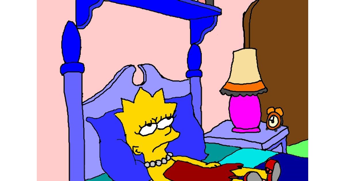 Drawing of Lisa Simpson by InessaC