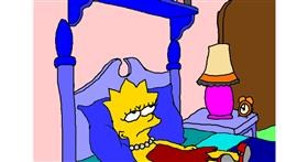 Lisa Simpson-Zeichnung von InessA