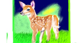 Drawing of Deer by GJP