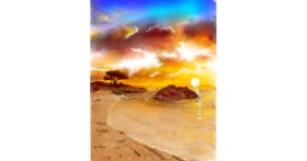 Drawing of Sunset by Bugoy