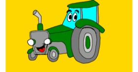Drawing of Tractor by Brad