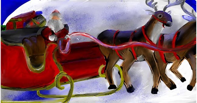 Drawing of Sleigh by Soaring Sunshine