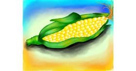 Drawing of Corn by Freny