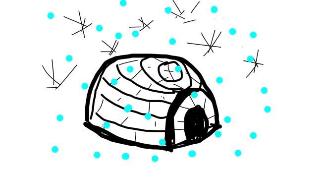 Drawing of Igloo by Kaz