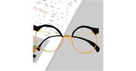 Drawing of Glasses by Leia_ositobooboo
