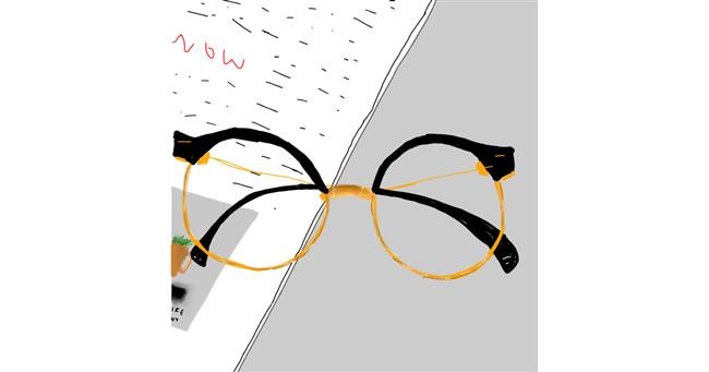 Drawing of Glasses by Leia_ositobooboo