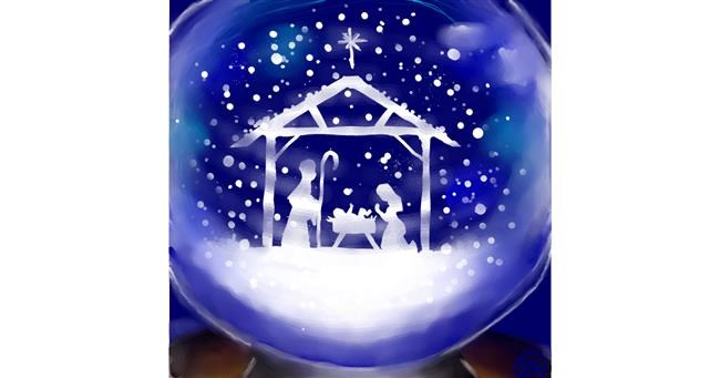 Drawing of Snow globe by 🌌Mom💕E🌌