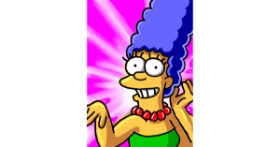 Drawing of Marge Simpson by ⋆su⋆vinci彡