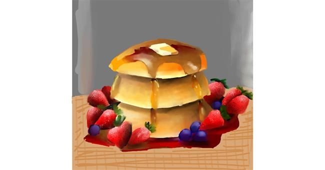 Drawing of Pancakes by Aastha