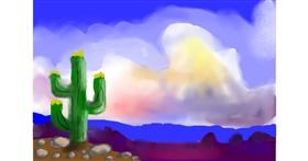 Drawing of Cactus by Soaring Sunshine