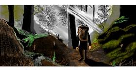 Drawing of Backpack by Chaching