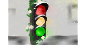 Drawing of Traffic light by I.N-OG Profile🖤🫶✨