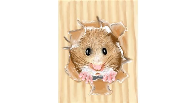 Hamster-Zeichnung von ⋆su⋆vinci彡