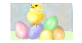 Drawing of Easter chick by justme❤️