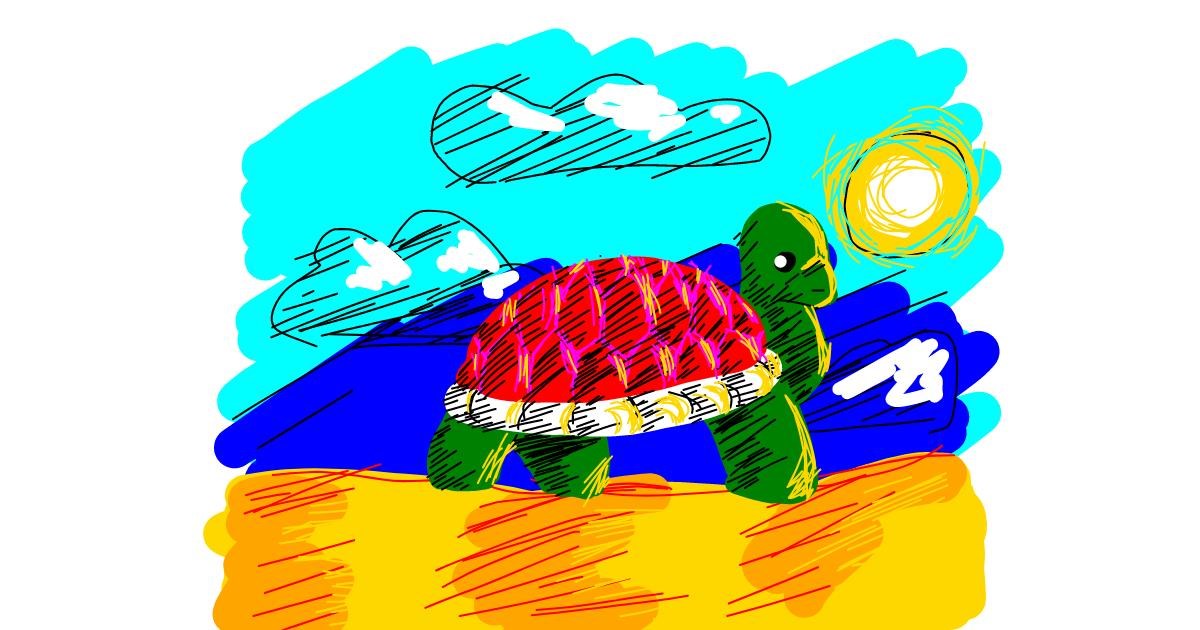 Drawing of Tortoise by Spilled_Tea36