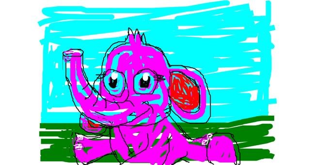 Drawing of Elephant by m